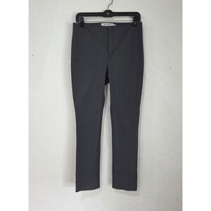 MM.LaFleur The Foster Pant Womens Size 4 Gray Cotton Adjustable Hem Stretch